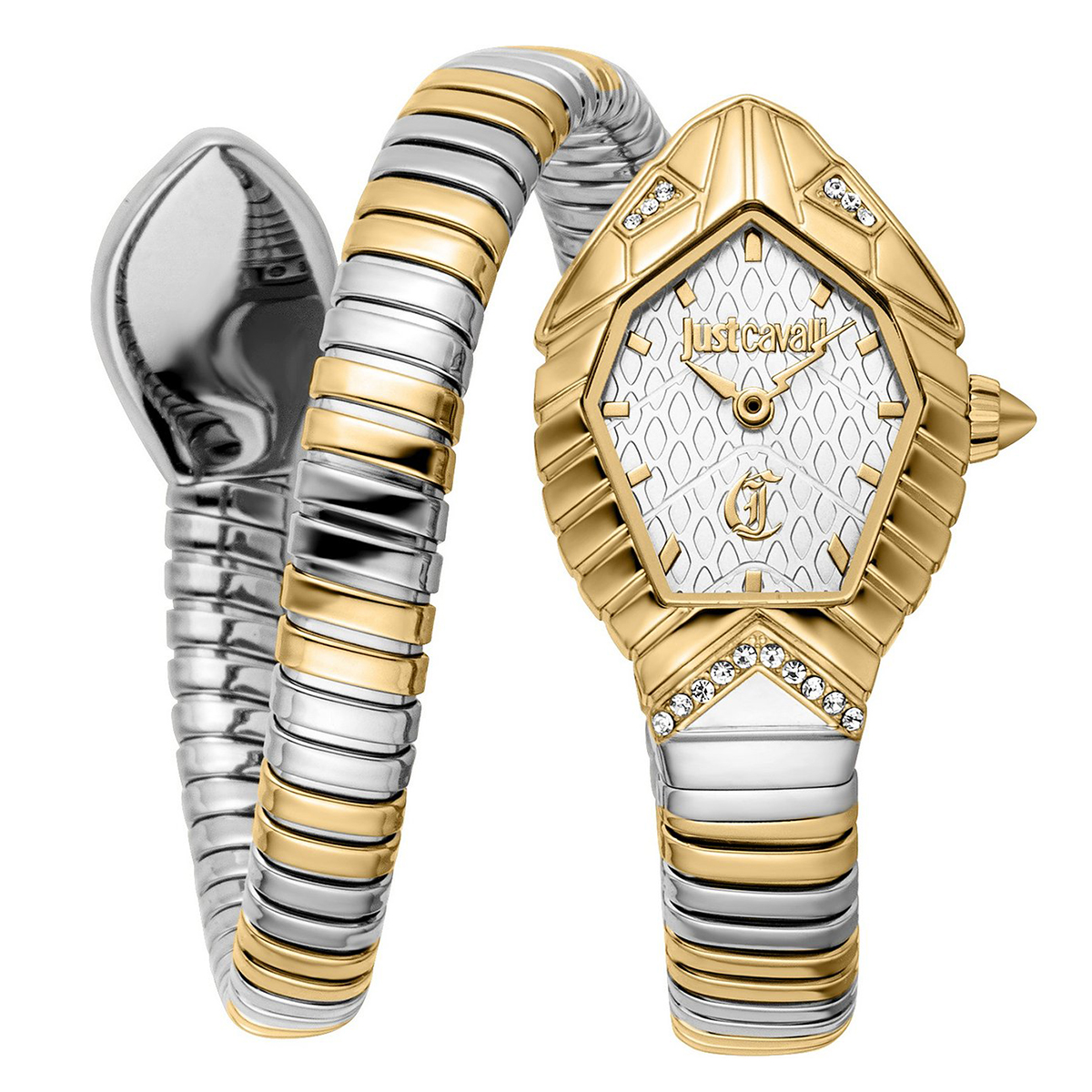 MONTRE JUST CAVALI FEMME SIMPLE ACIER